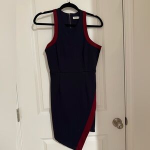 [Tobi] Navy and Red Sleeveless Dress